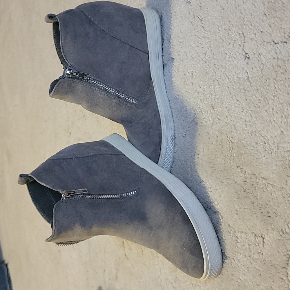 Wedge booties.